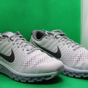 Men's Nike Air Max 2017 White/Wolf Grey/Dark Grey Size 13